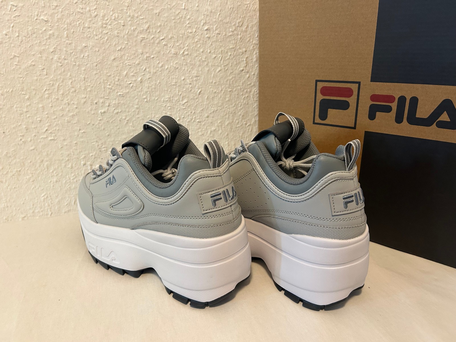 Fila Disruptor II Wedge Platform BNIB ggry/monu/wht