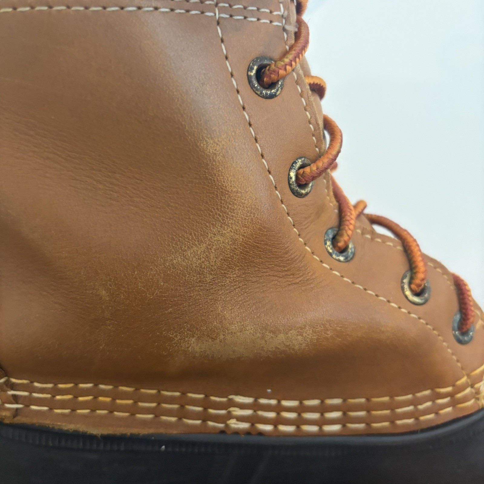 LL Bean Women’s 8M Brown Leather Unlined Hunting Duck Bean Boots