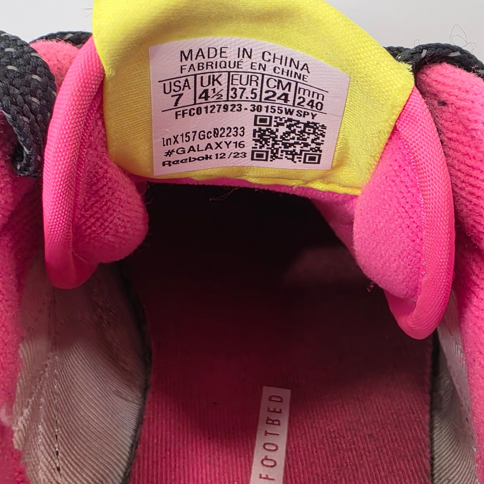 Reebok Classic Legacy Sneakers Womens 7 Grey Pink Ortholite Retro Athleisure