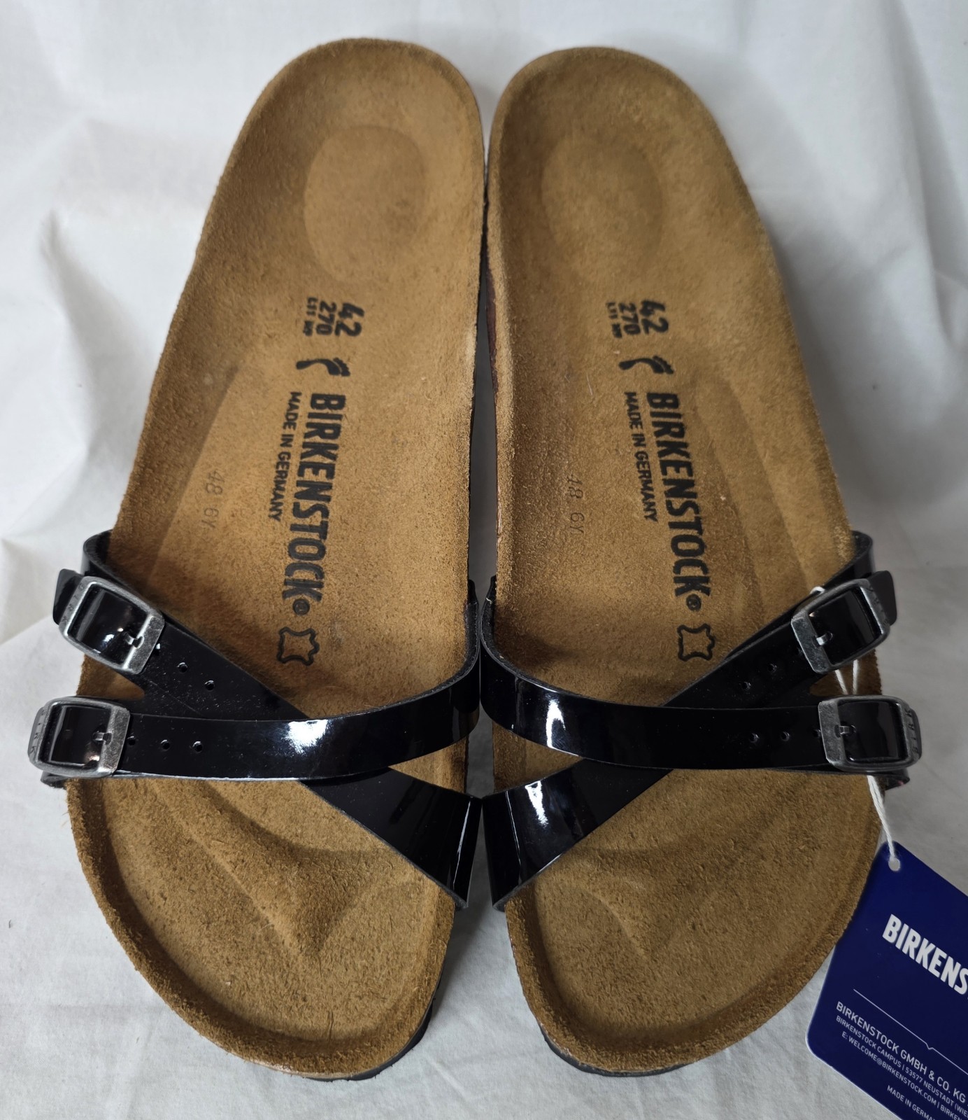Birkenstock Almere Patent Criss-cross Fit Sandals 42EU/11US Women’s New w/o Box