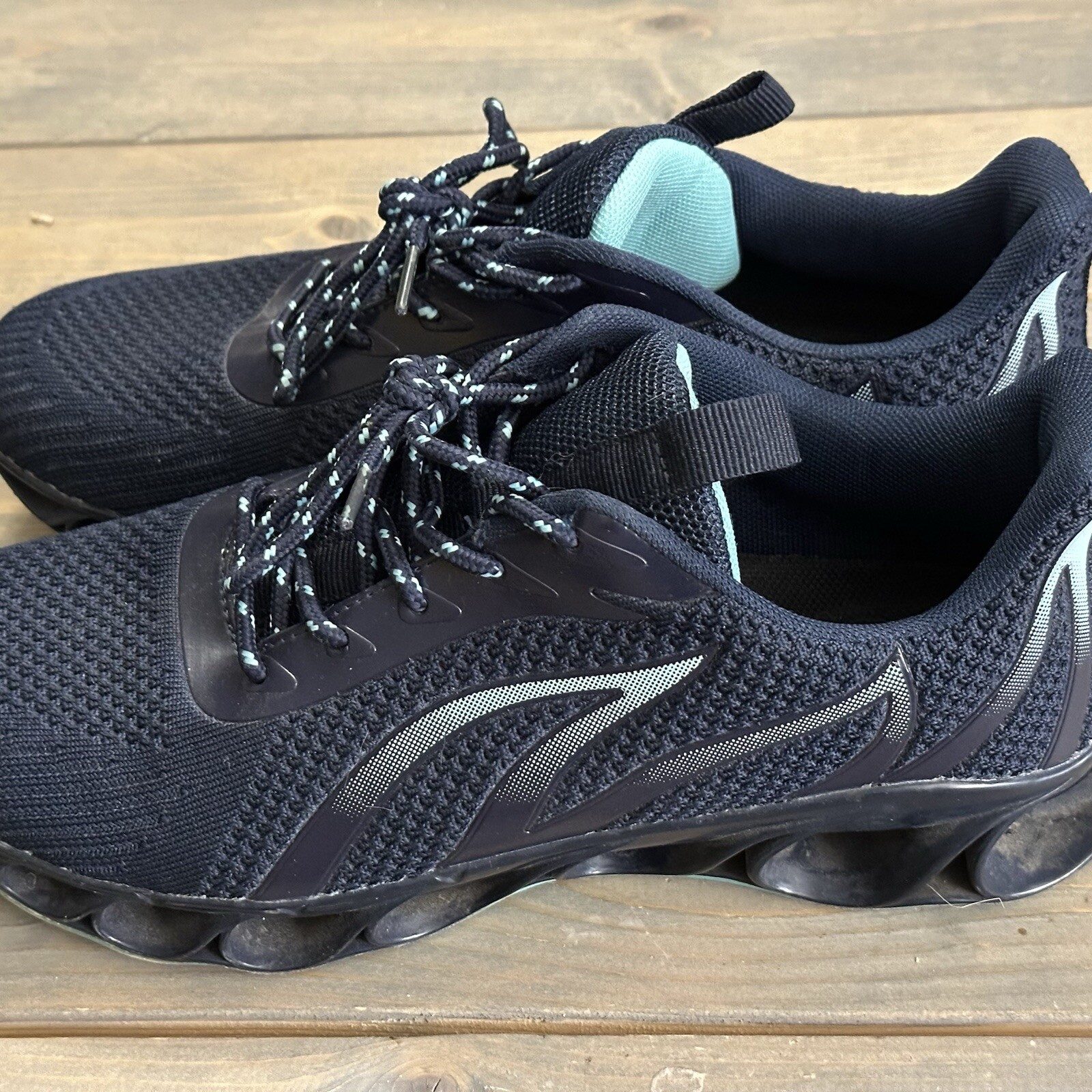 Tiamou Walking Shoes Trail Running Athletic Shoes Women’s 10/Men’s 8 Navy