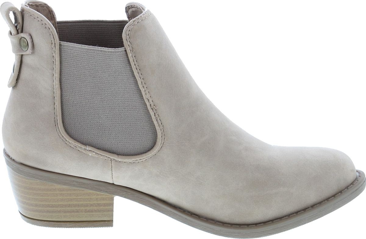 Soda Women’s Chelsea Faux Leather Elastic Side Panel Ankle Boots