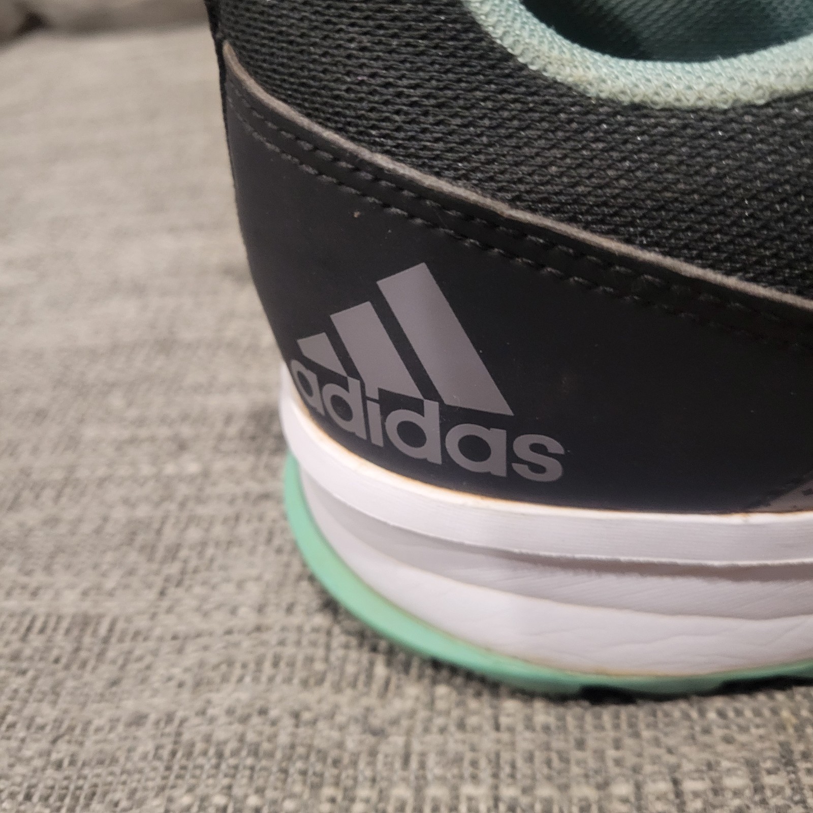 Adidas Womens Galaxy Trail S76976 Black Green Running Shoes Sneakers Size 10
