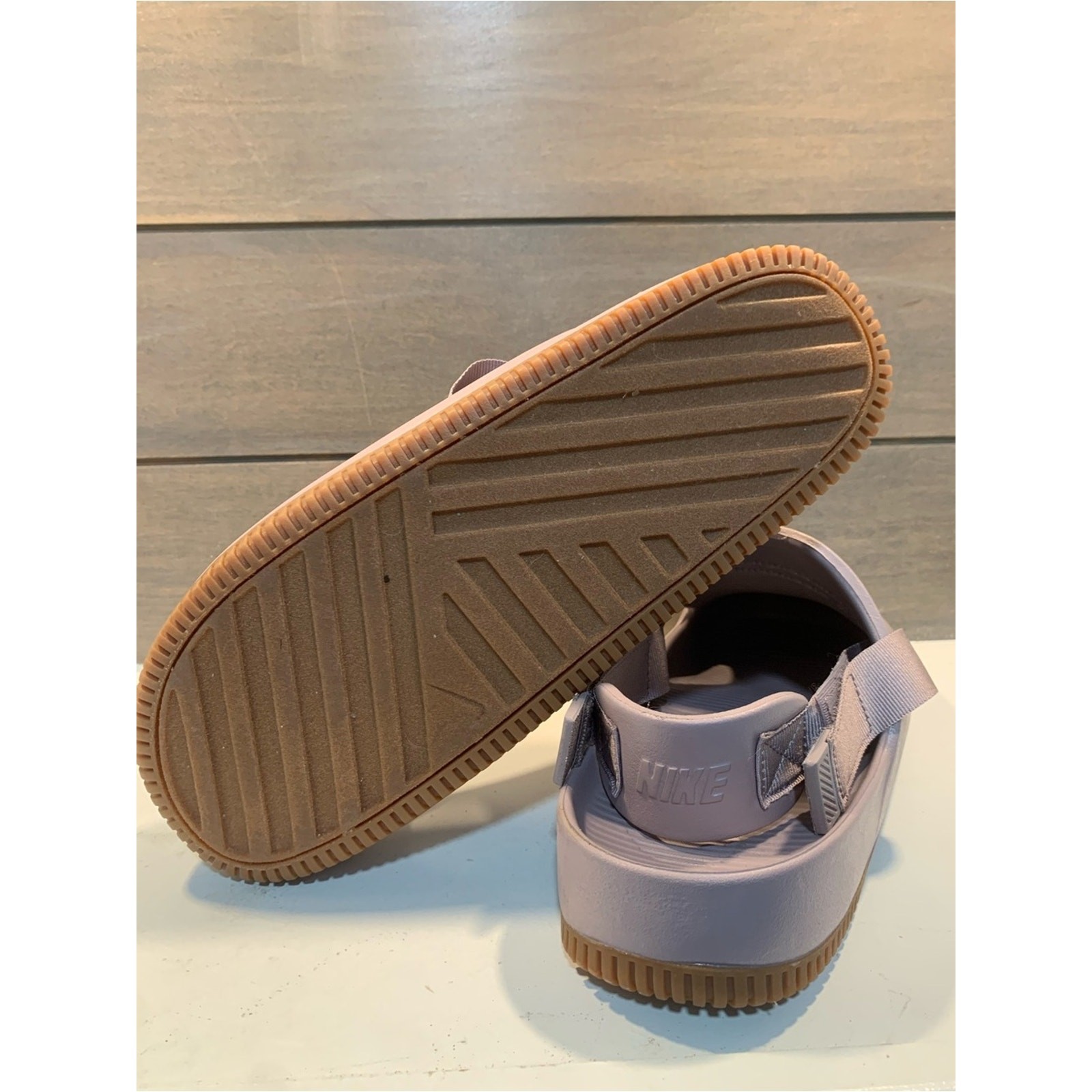 Nike Unisex Calm Mules in Light Violet Ore Casual Sz M11 W12 Preppy Rubber Foam
