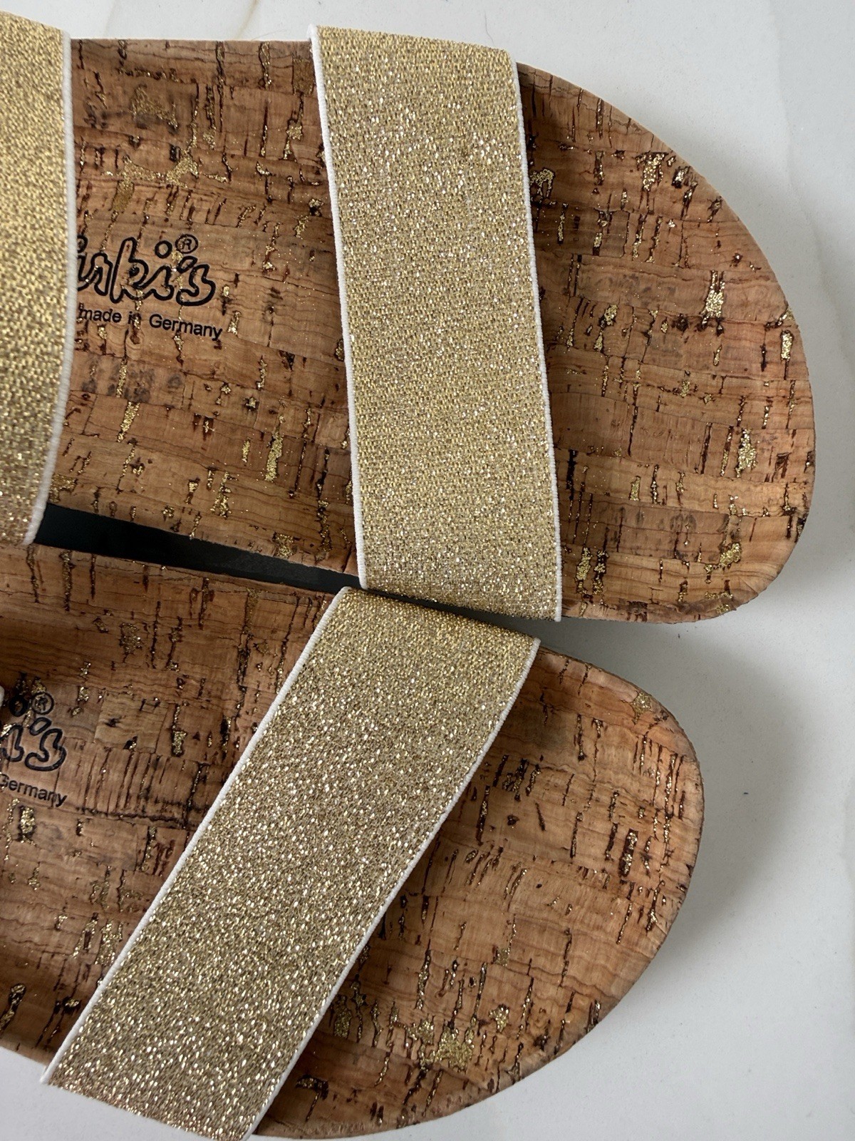 Birkenstock Birkis Gold Cork Sandals New 11 42 R