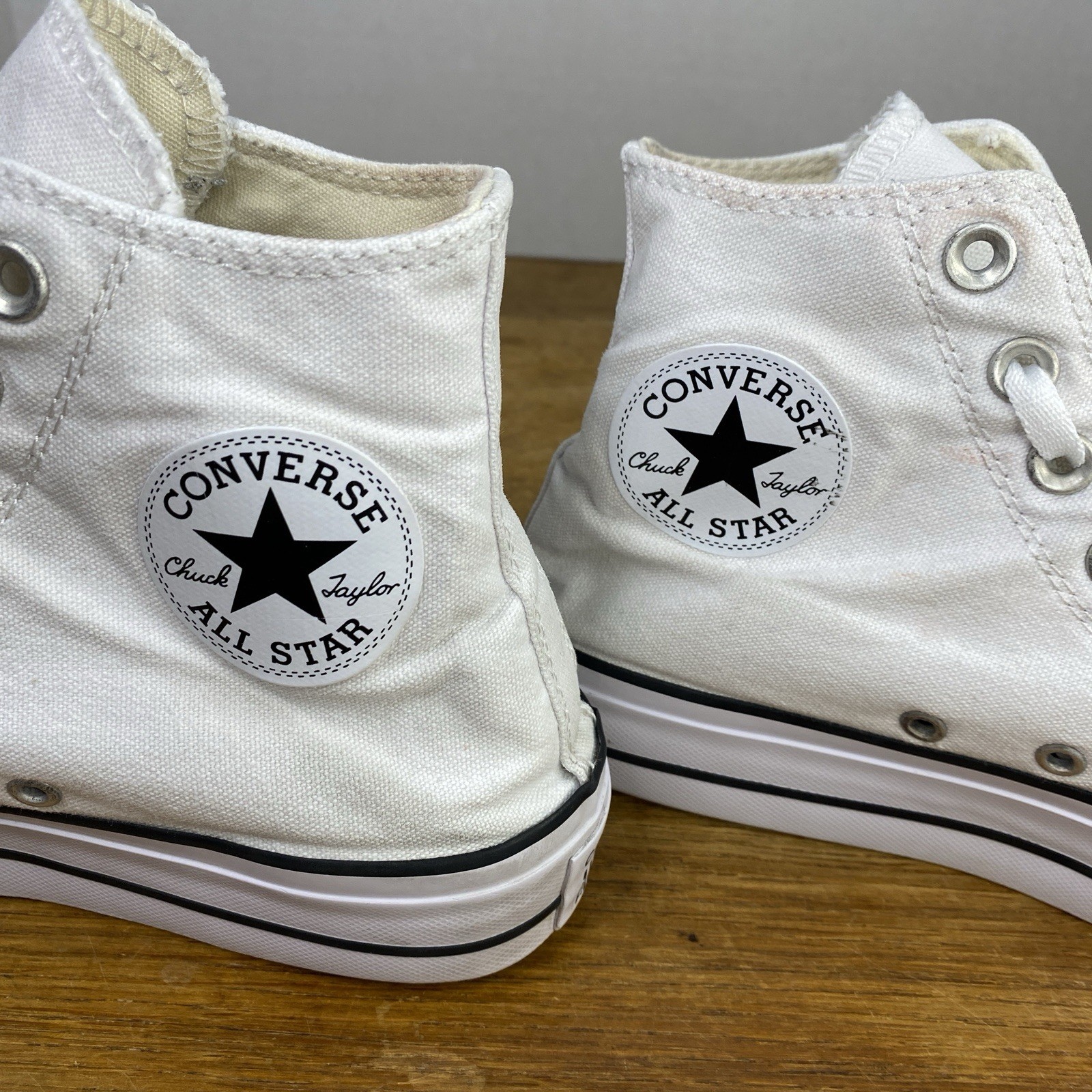 Converse Chuck Taylor All Star Lift Hi Platform White Canvas Shoe 560846C Sz 7/9