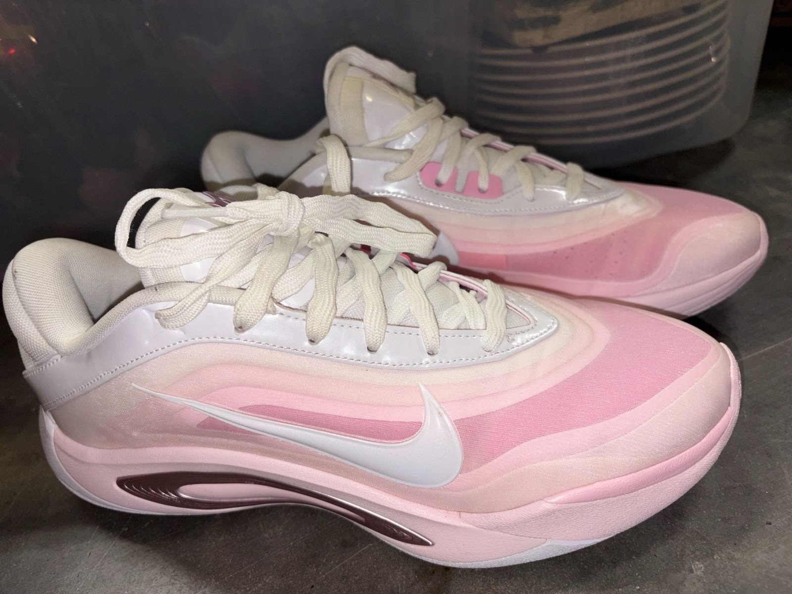 Nike A’One A’ja Wilson #1 Draft Pick Basketball Shoes – Pink/White