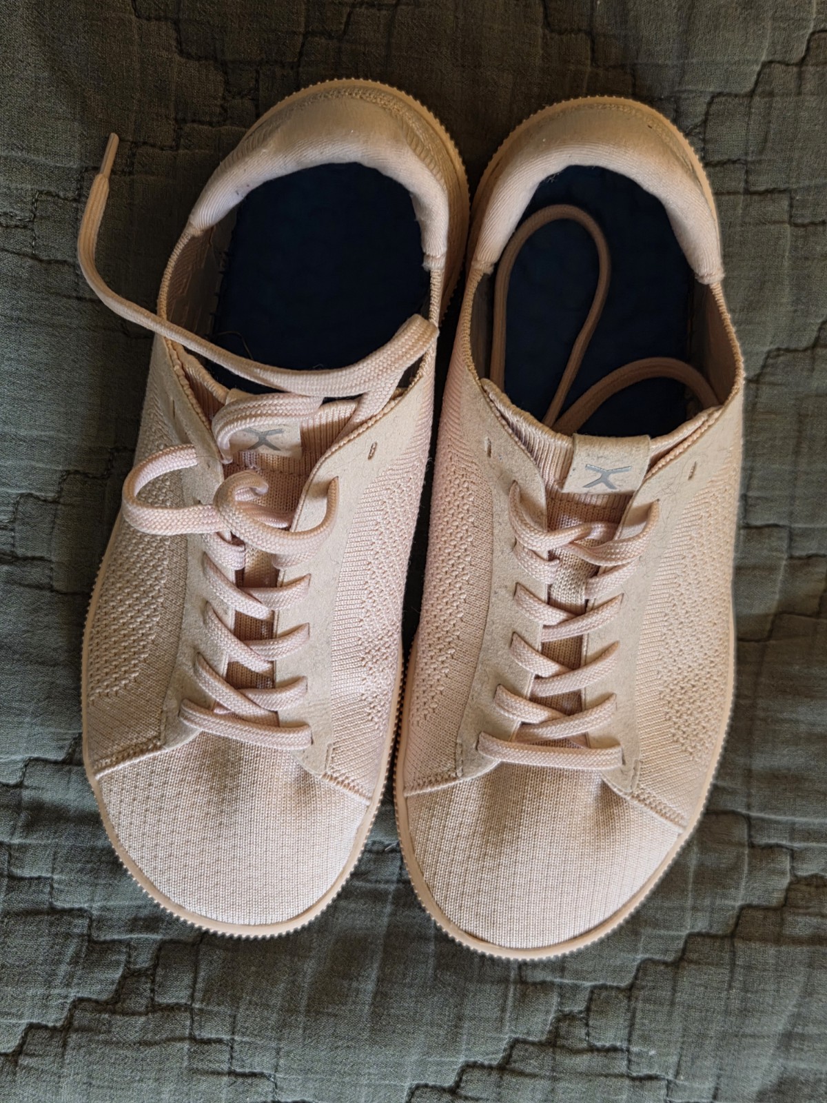 Flux Women’s Knit Lace Up Sneakers Pink Athletic Casual Shoes Size 7 uK 38