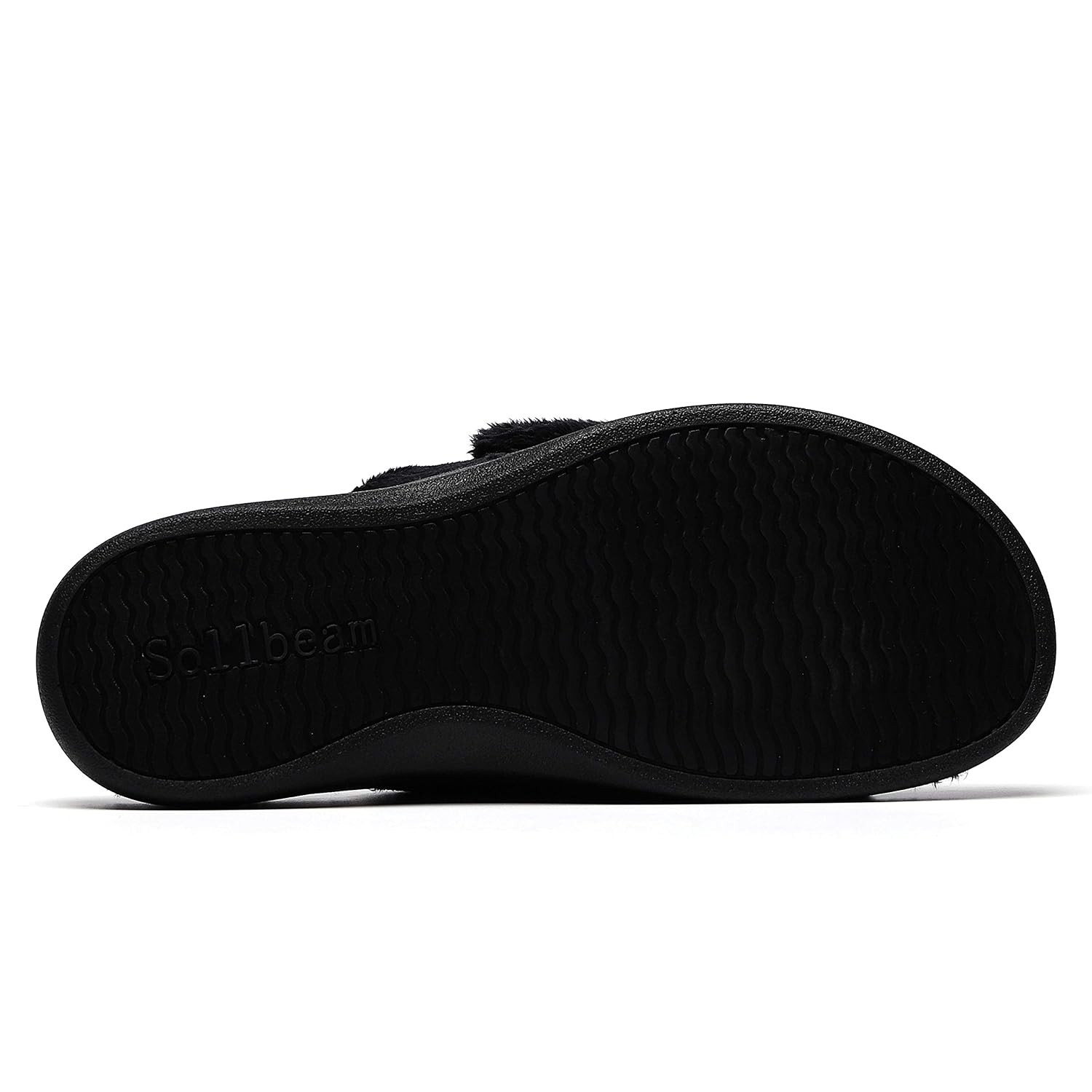 SOLLBEAM Women’s Plantar Fasciitis Fuzzy House Orthopedic Adjustable Slippers Wi