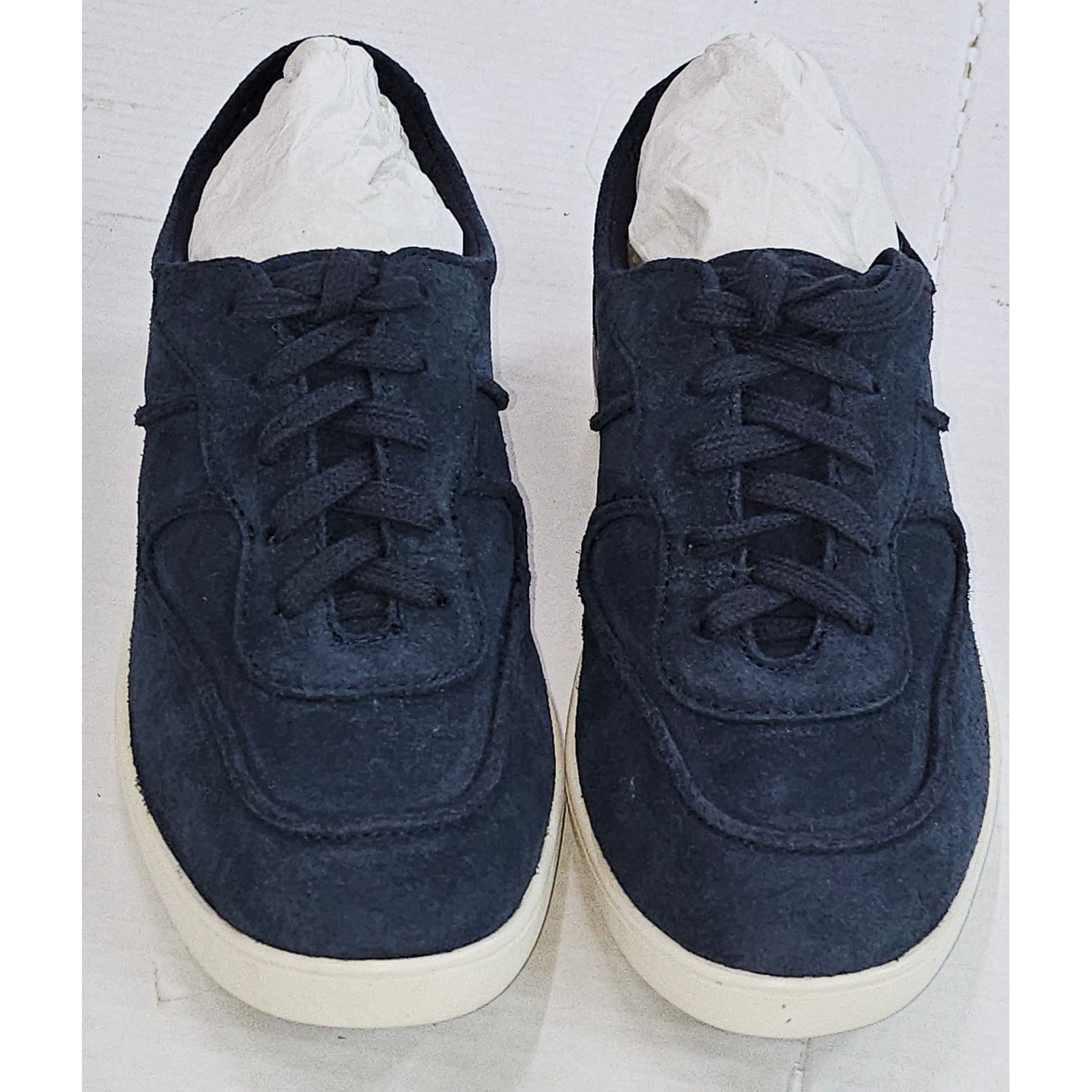 ED Ellen DeGeneres Akemi Navy Blue Bucato Suede Sneakers Womens Size 5M ED-AKEMI