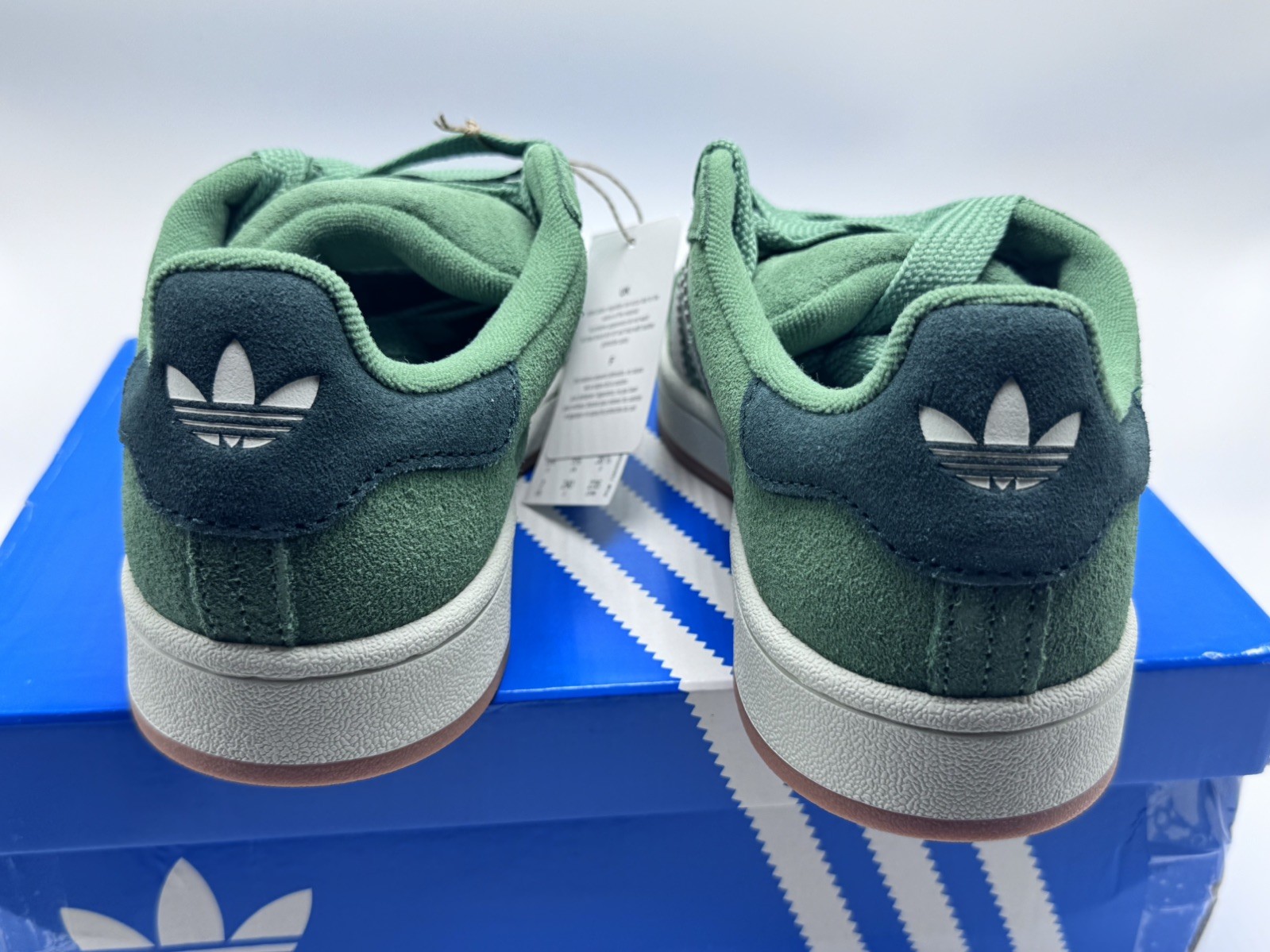 Adidas Campus 00s W Green White Suede Sneakers JR0104 Women’s Size 7