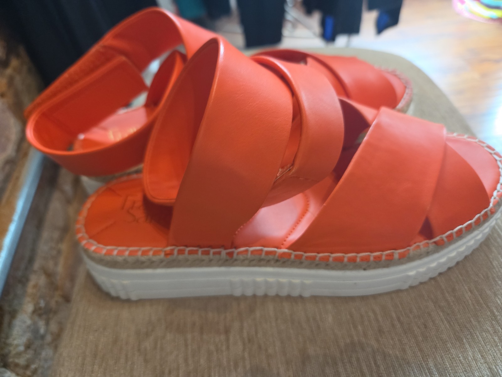Franco Sarto Sienna Platform Wedge Sandal US 11 Orange