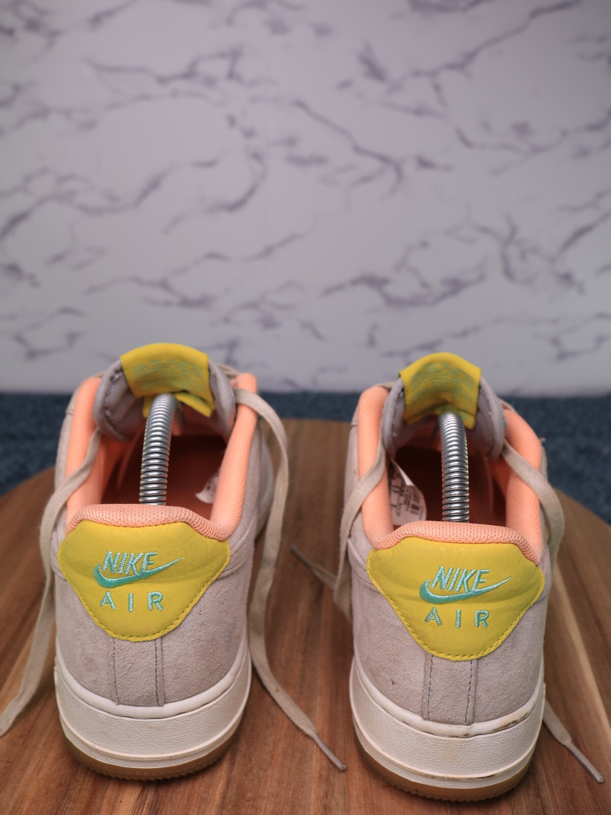 Nike Air Force 1 ’07 Premium Athletic Sneakers Pink Silver 616725-004 Women Sz 8