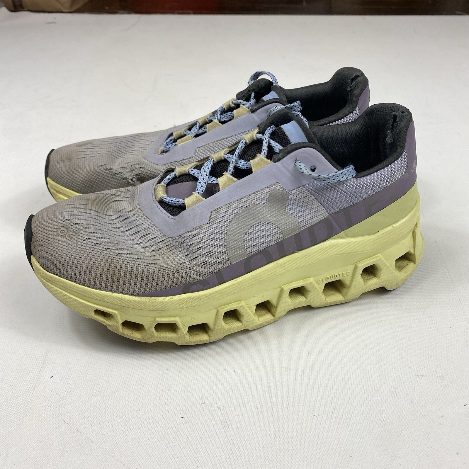 On Cloud Cloudmonster Women’s Size 7 Running Shoes Nimbus Hay (NO INSOLES) Fair