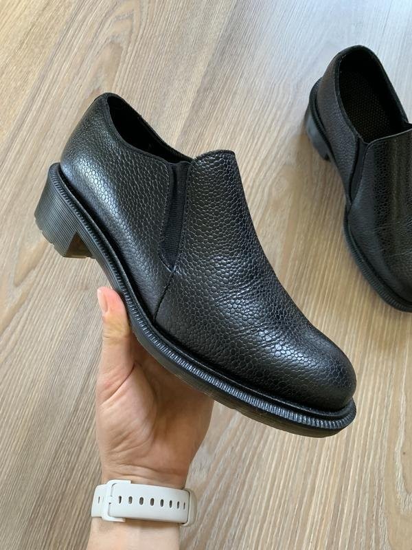 Women Dr Martens Boots Black Leather 38.5 #3KT2