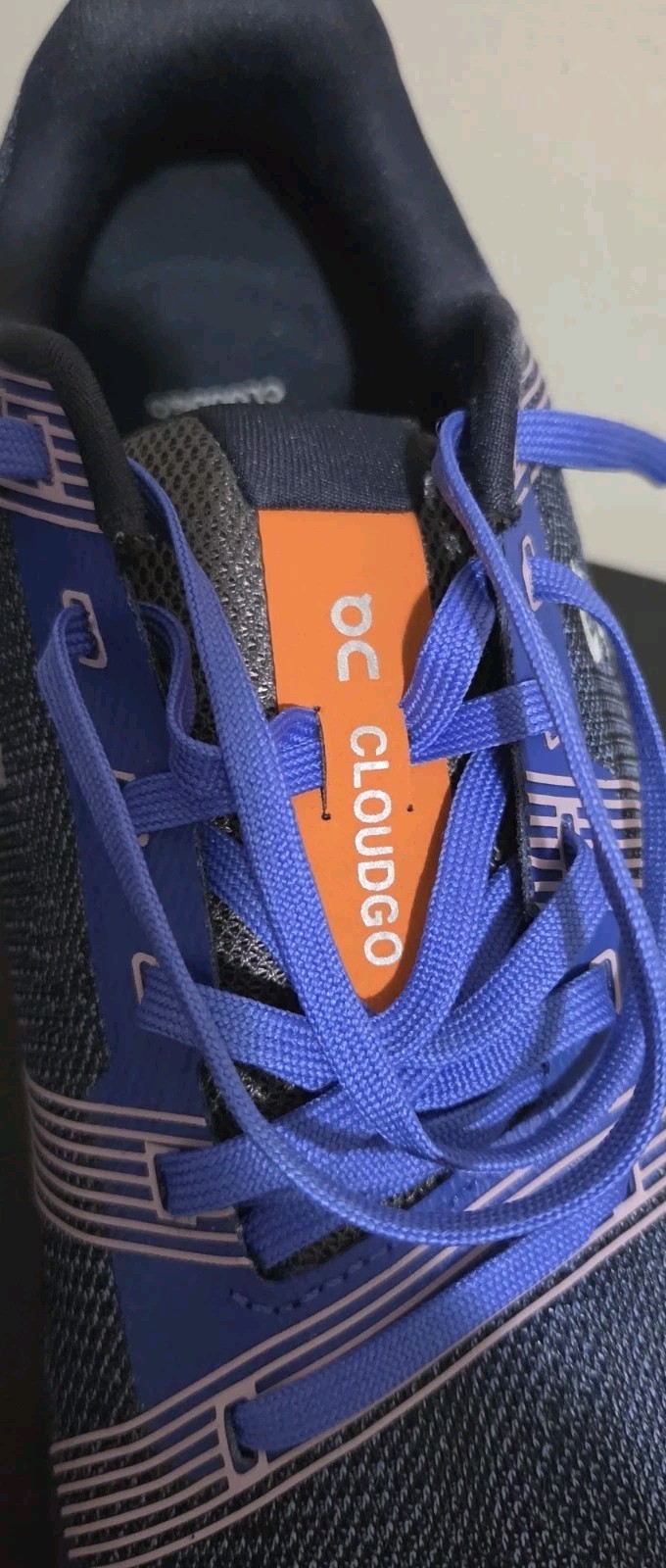 On Running Cloudgo Womens Size 8 Blue Orange Running Shoes Sneakers 55.98233