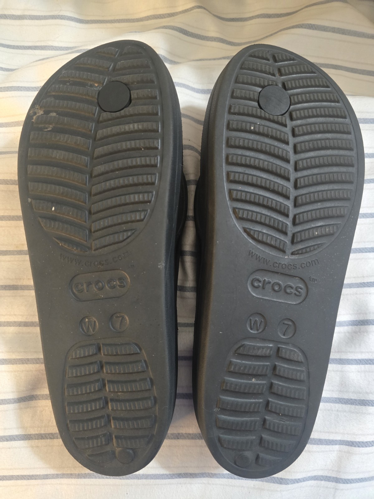 Crocs Baya II Flip Black Flip Flop Slippers W7