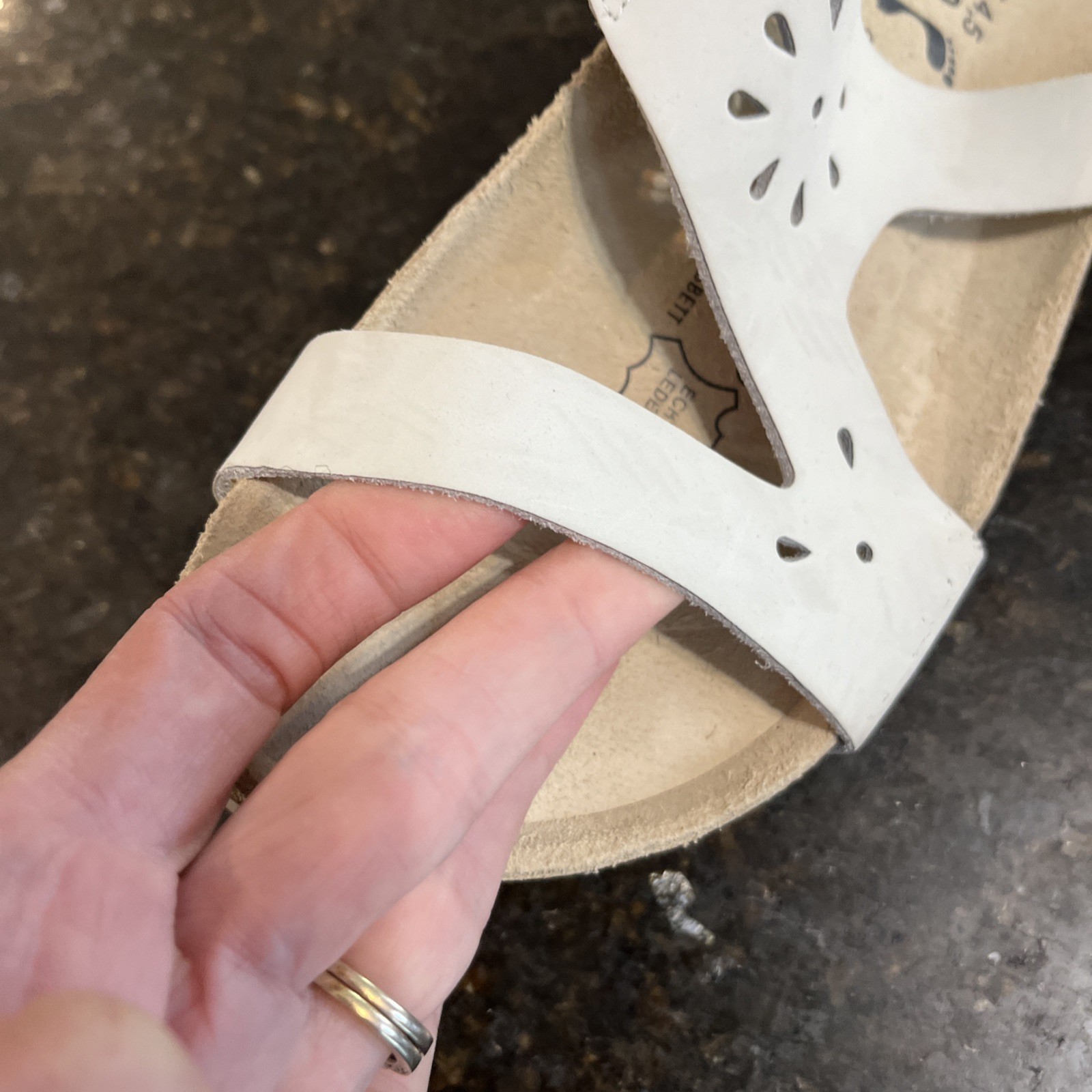 Betula Birkenstock Bone Slide Sandals Made in Germany Women’s Size 37