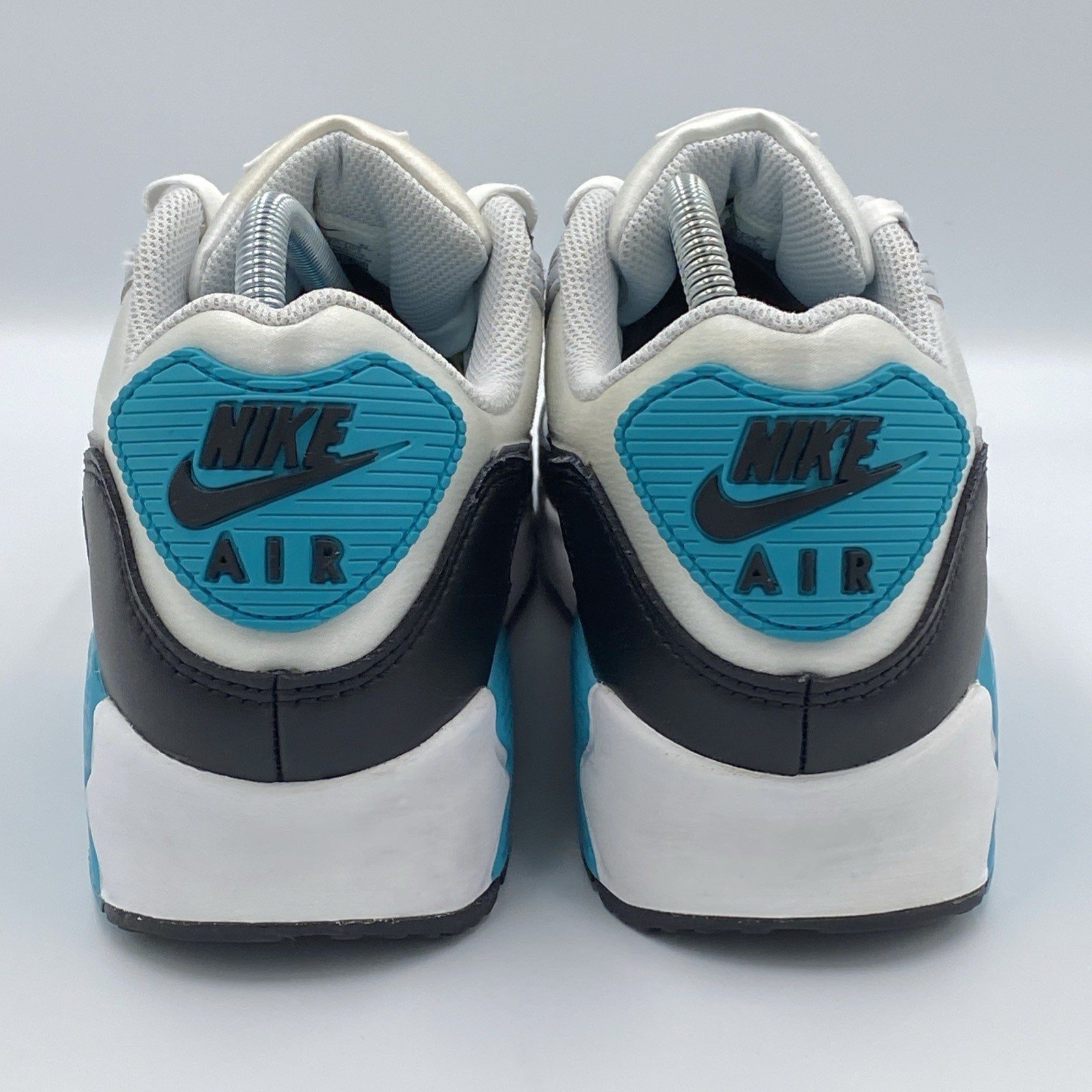 Nike Air Max 90 White Teal Nebula Black Cool Gray Men’s Size 11 Shoes FB8570-101