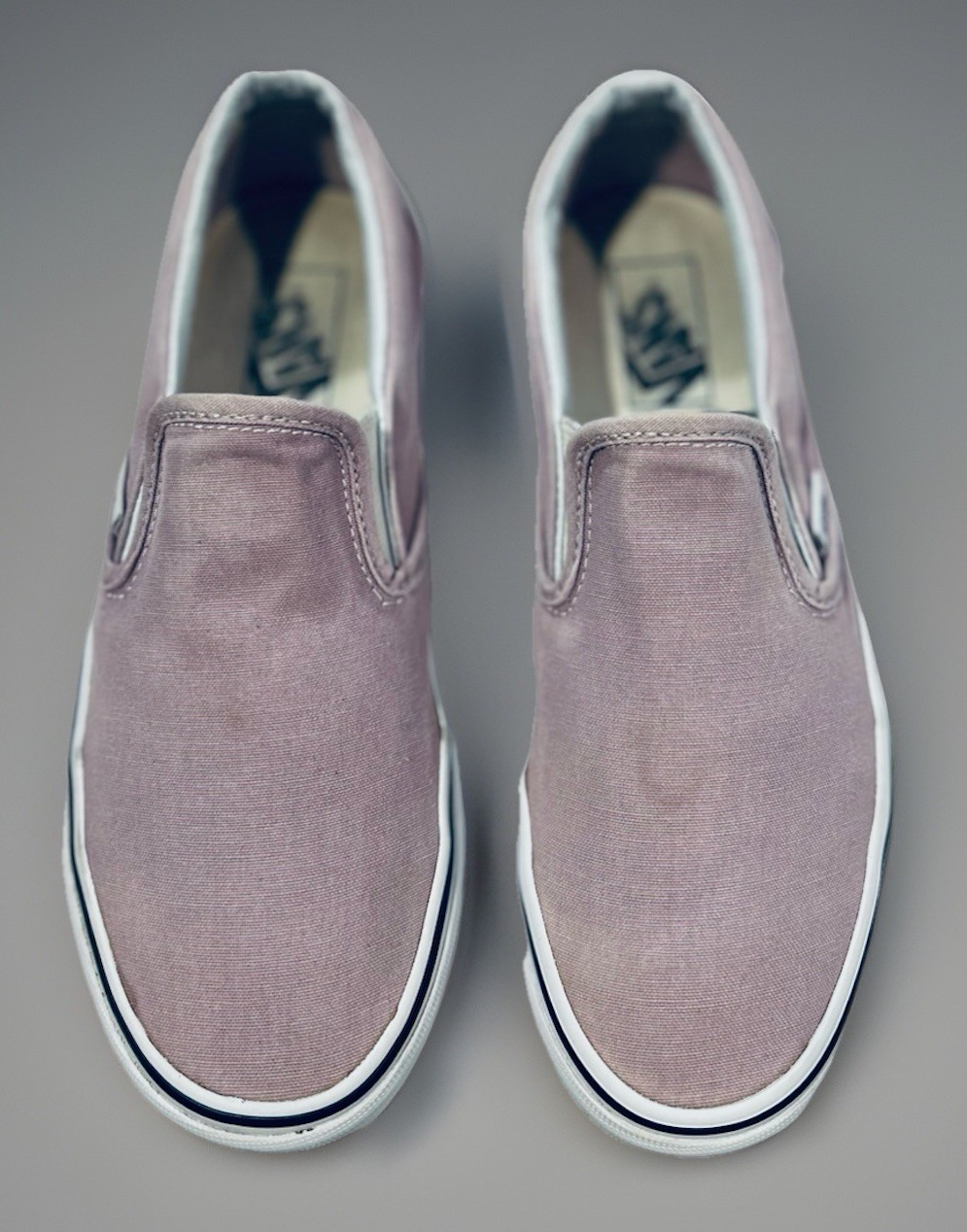 Vans Classic Slip-On Lavender Purple Canvas Sneakers Women 8.5 Men 7 Skate Shoes