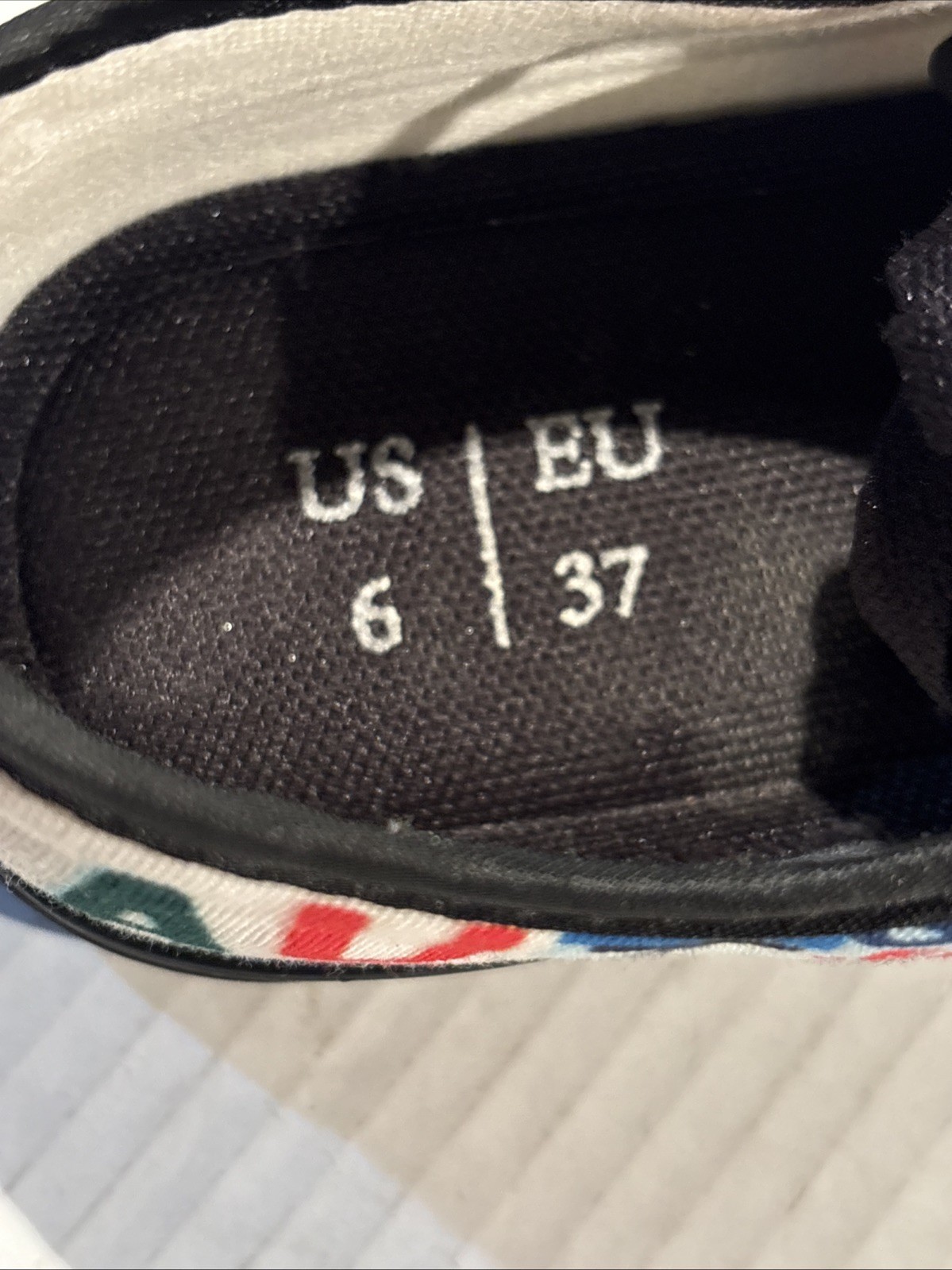 Autism Mom Low Top Sneakers Women’s Shoes Size 6 Autism Awareness Multicolor