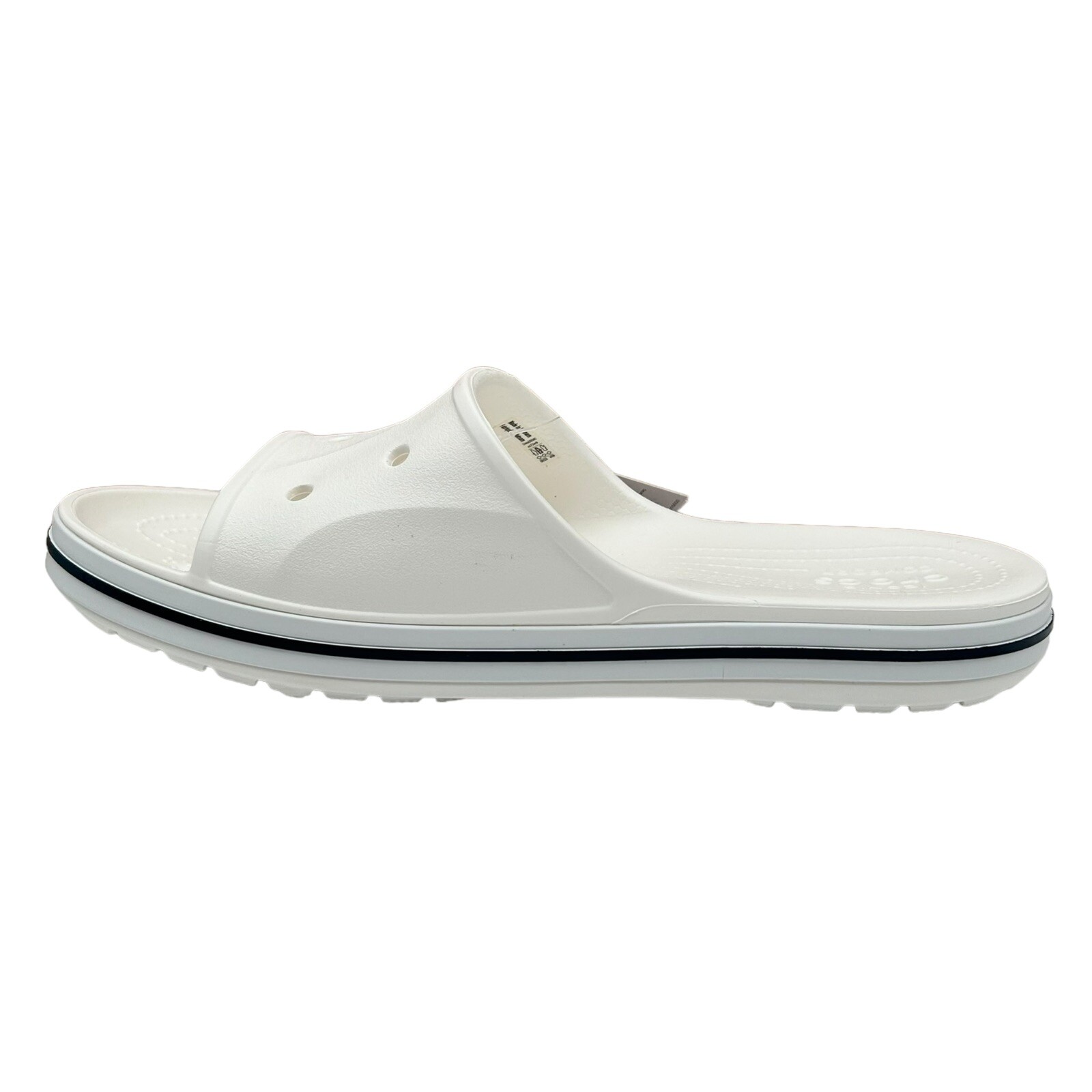 Crocs Slide Sandals Women’s Size 9/Men’s 7 White/Navy Water Friendly Lightweight