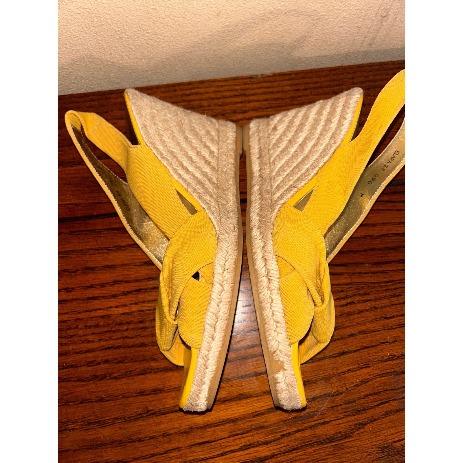 Donald J Pliner Elara Wedge Sandals Women’s Size 9 4.25” Espadrille Heel Resort