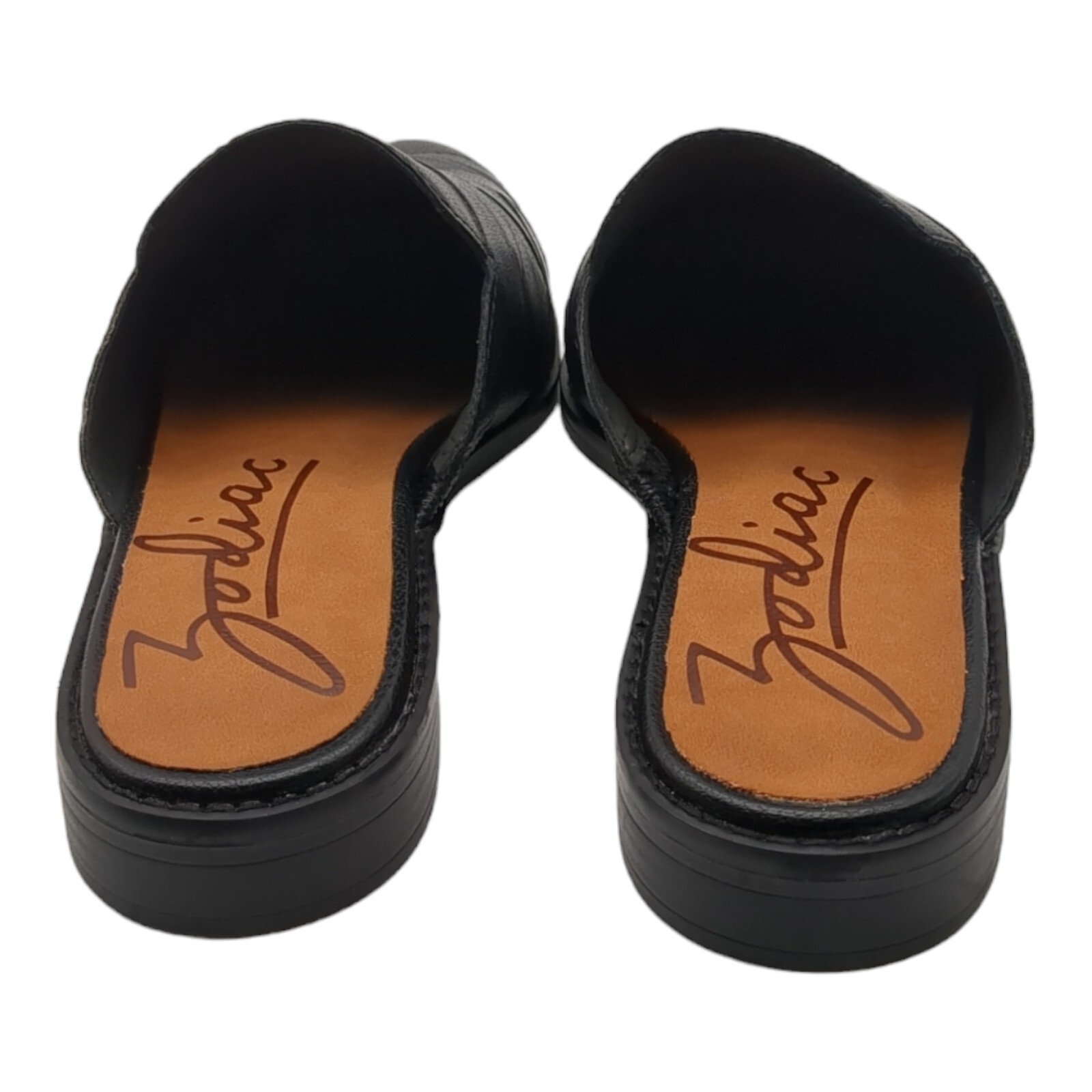 Zodiac Womens Hendrix-Mule Black Faux Leathe Mules Shoes 9.5 Medium (B,M)