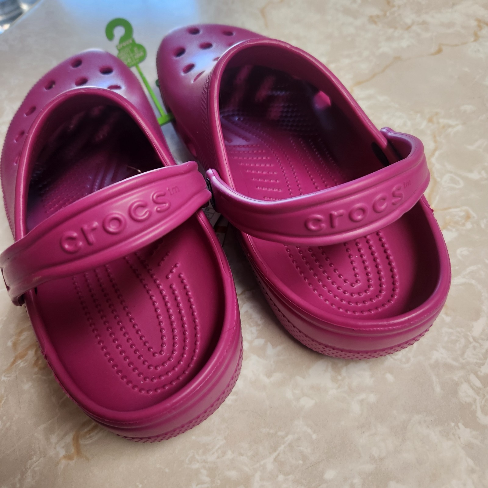 Crocs Women’s Classic Clog Authentic Shoe Style 10001 Dark Pink W11 M9 New