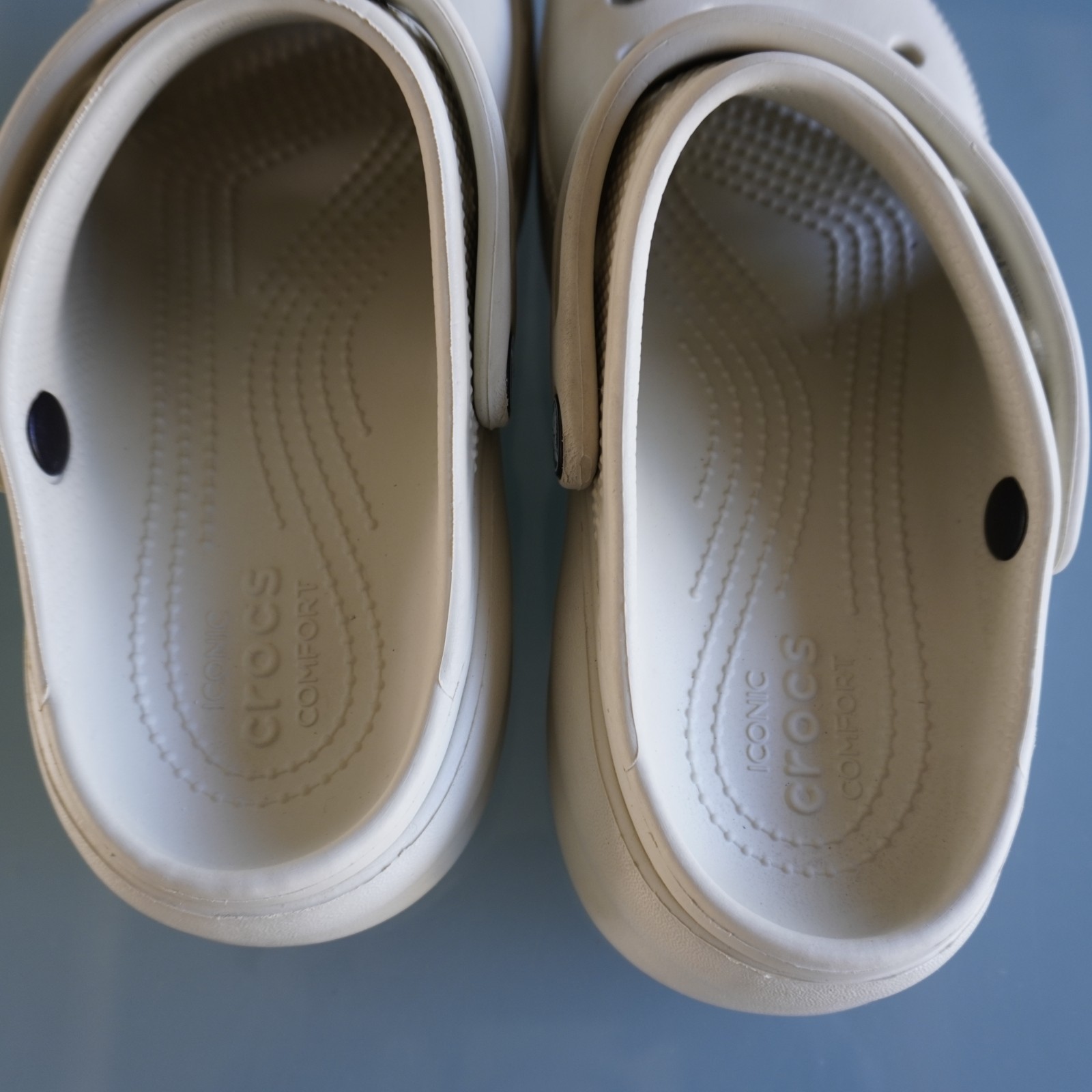 Crocs Women Classic Platform Clog Bone Beige Size 8 W8 Comfort Sandal 206750