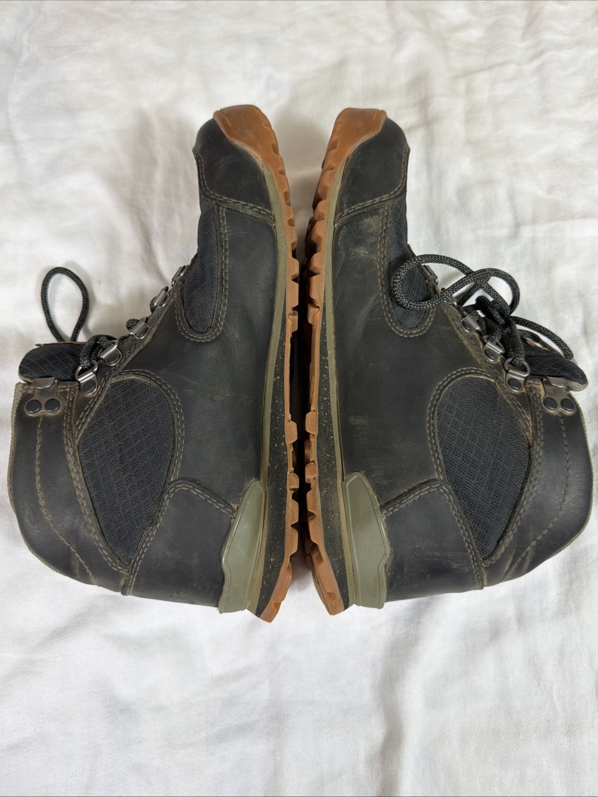 Danner Jag Mid Night Boots Womens 7 Black Leather/Mesh Hiking Trail Waterproof