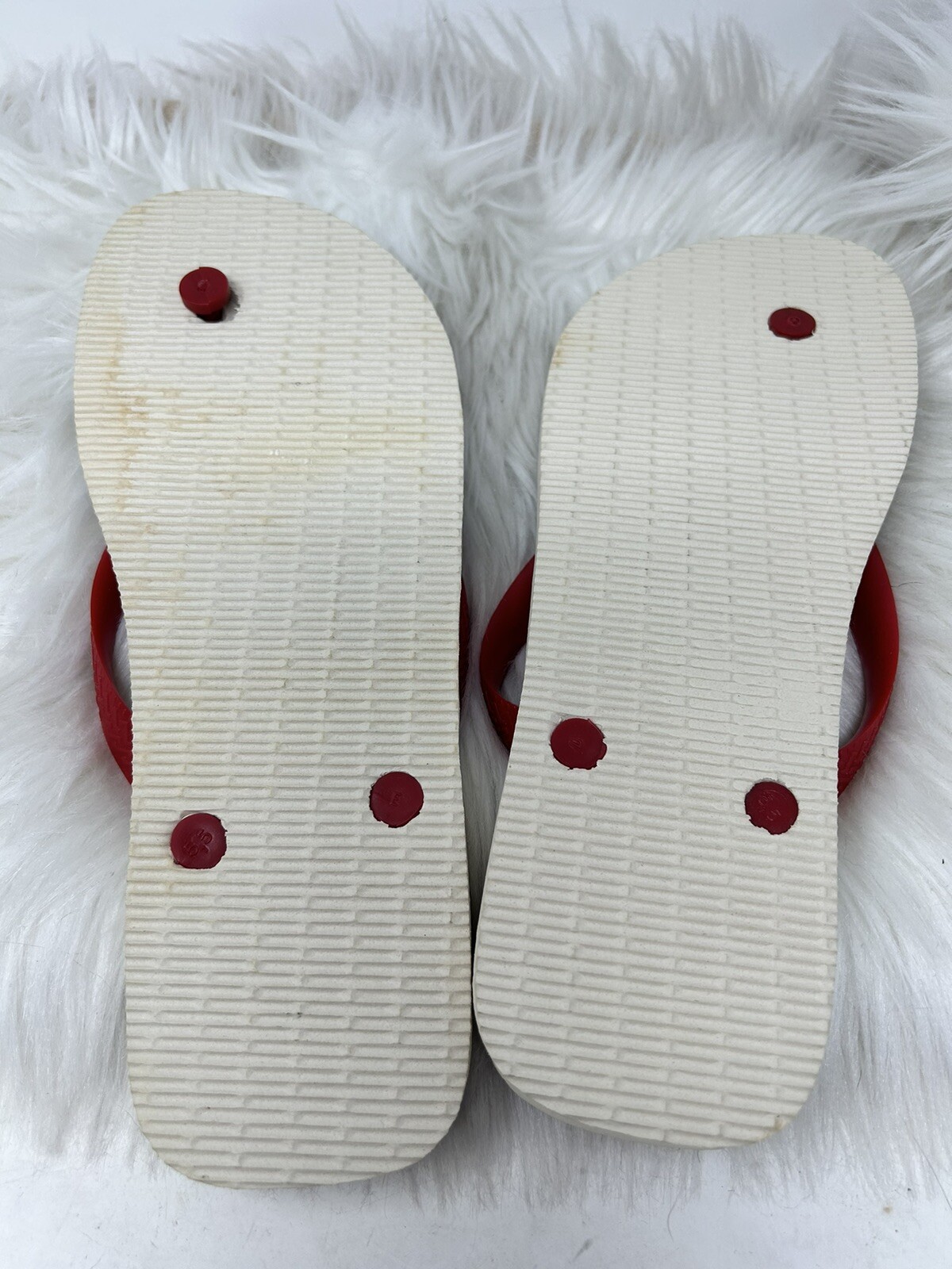 Havaianas Disney Parks Mickey Mouse Beige Flip Flops Sandals W 11/12 M 9/10