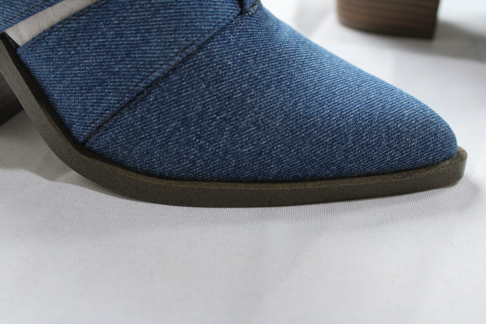 JustFab Women’s Mirabella Back Zip Booties JL3 Denim Size US:6.5 UK:4.5