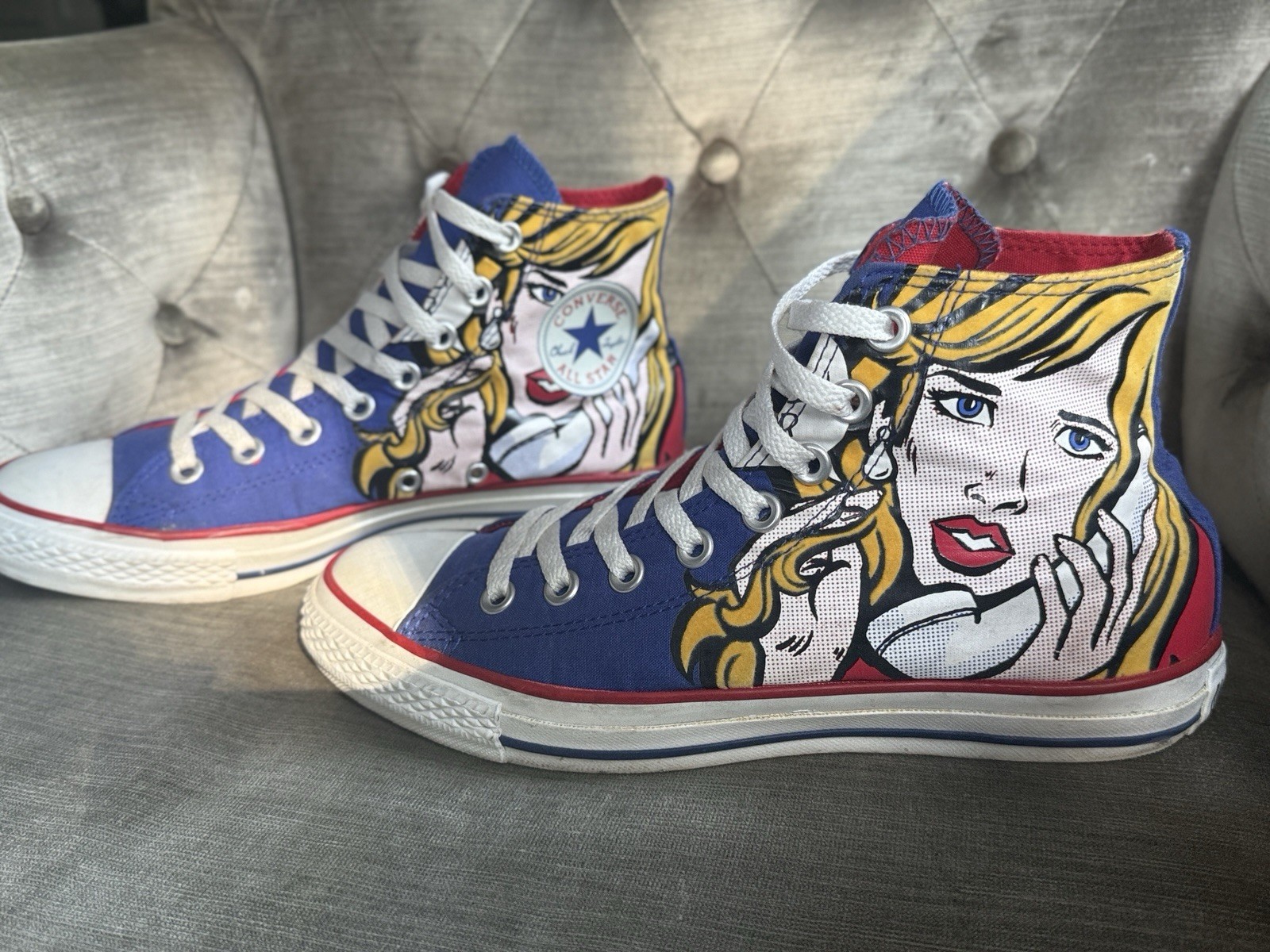 Converse Pop Art High Top Sneakers EU 40 US Mens 7 Womens 9