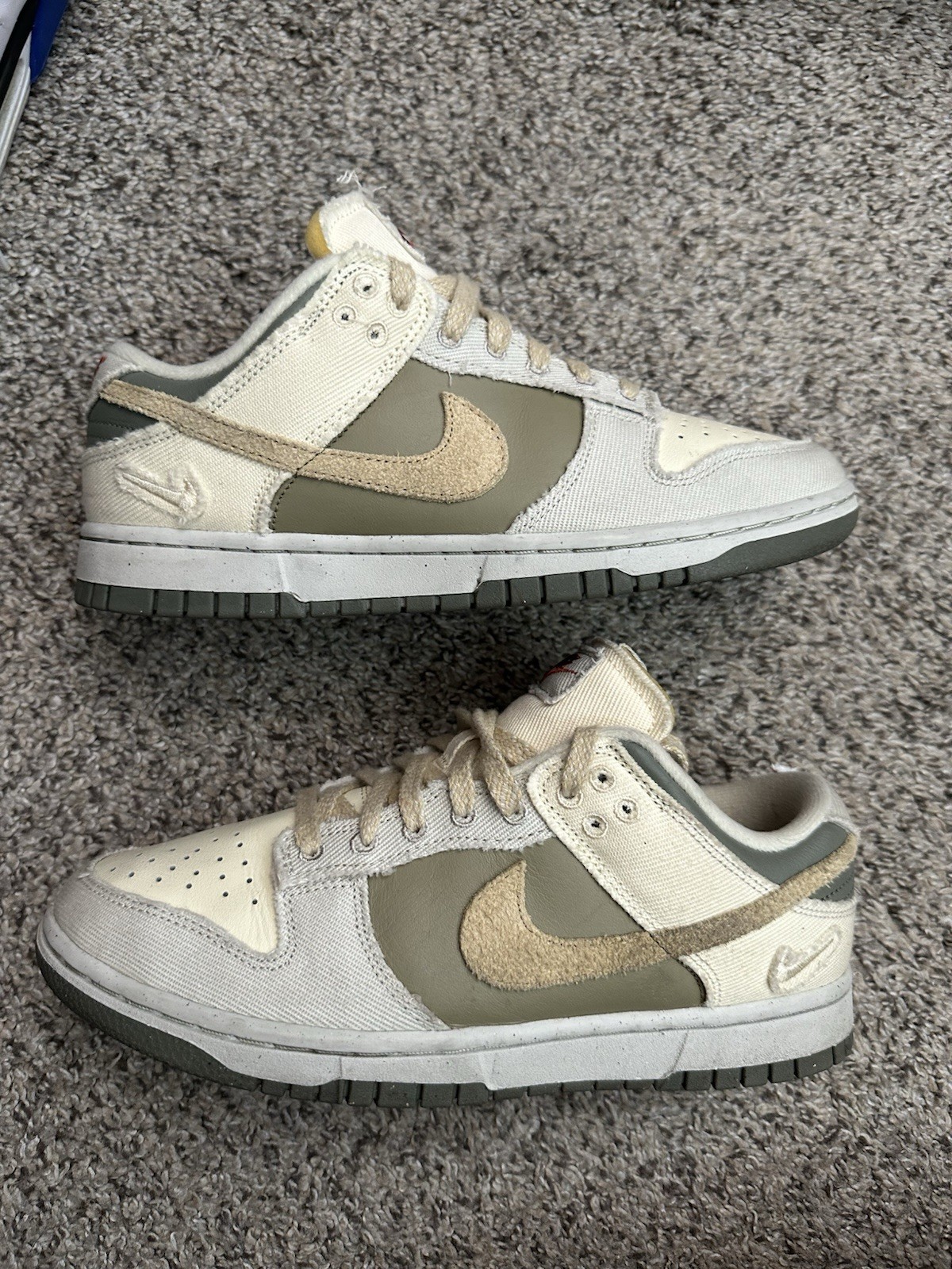 Nike Dunk Low Light Bone Dark Stucco Voodoo Tan Olive Cargo – Size 7.5 Men / 9 W