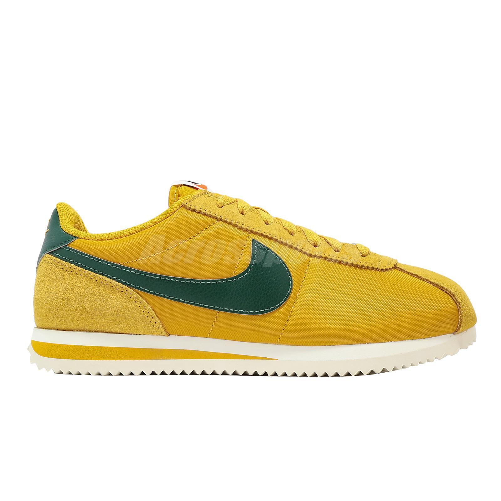 Nike Wmns Cortez TXT Yellow Ochre Gorge Green Women Casual Shoes DZ2795-702