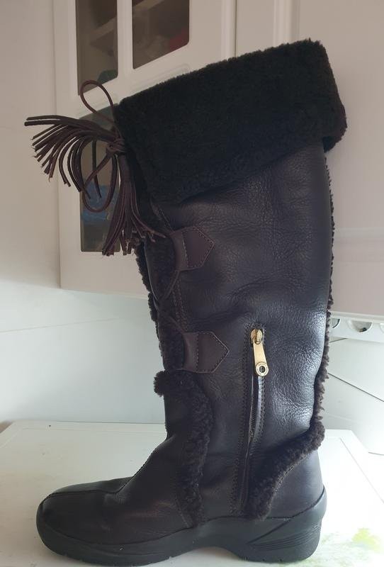 Women Bally Boots Brown Leather 38.5 #5KP3