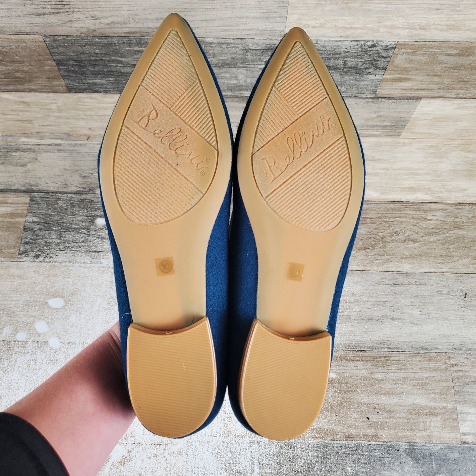 Bellini Ferris Womens Casual Flat Sz 10 M Blue Multi Wool Slip On Pointed Toe