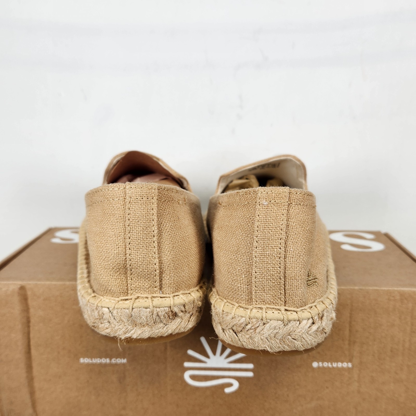 Size 9 – Soludos Smoking Slipper Espadrille – Taupe – Womens