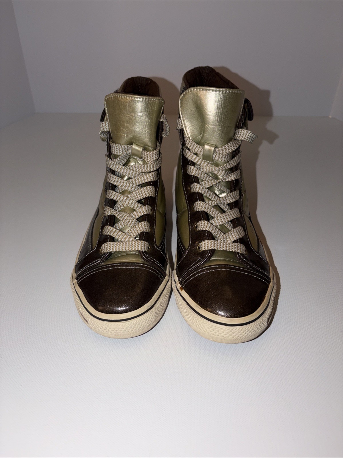 RARE VINTAGE ROCAWEAR «MIXER» WOMANS SZ L8 R7 HIGH TOP SNEAKERS
