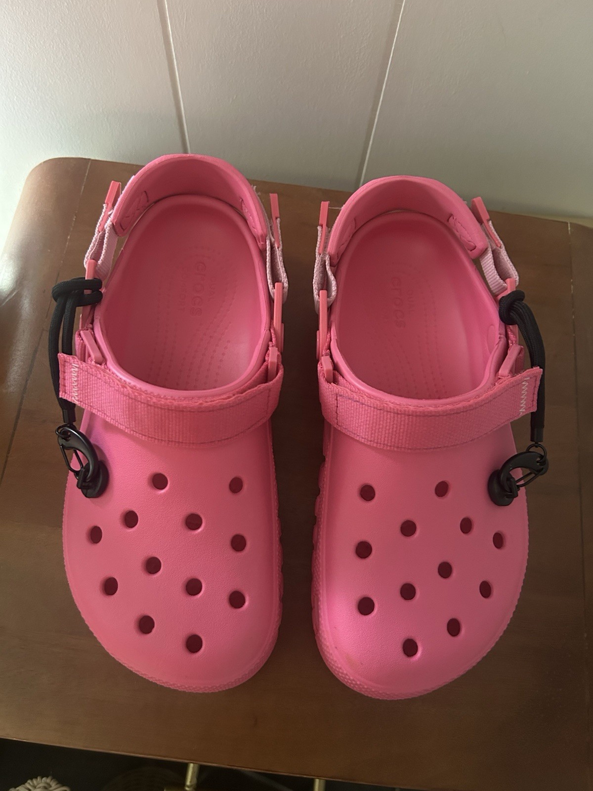 Post Malone x Crocs Duet Max Clog II Pink W8 M6 Limited Edition EUC