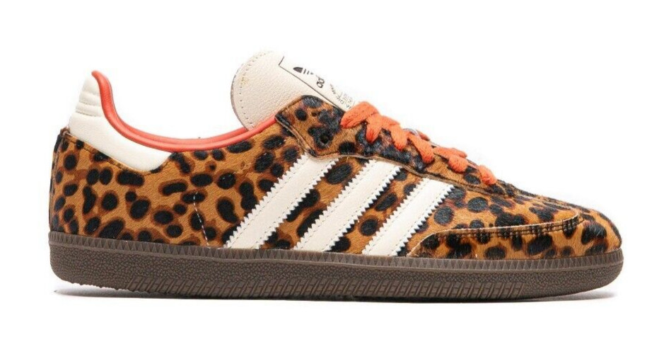 adidas Samba OG Preloved Red Leopard JI2734 Women’s Size New