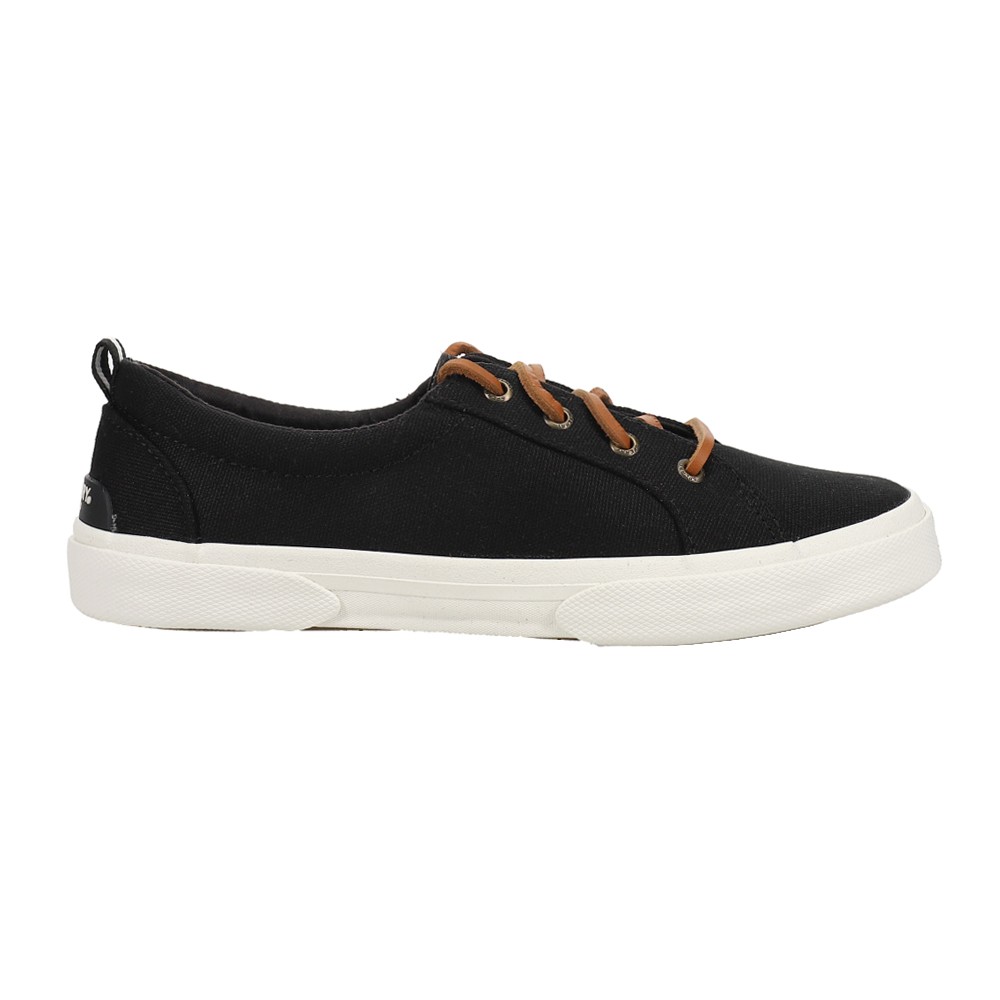 Sperry Pier Wave Ltt Lace Up Womens Black Sneakers Casual Shoes STS84627