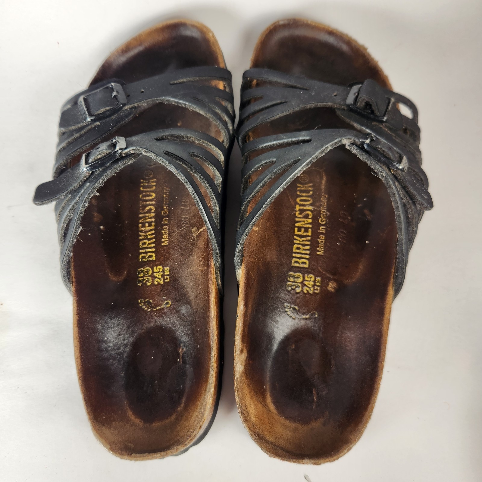 BIRKENSTOCK Women’s Granada Sandal 7.5 EU 38 Black Comfort Boho Shoe