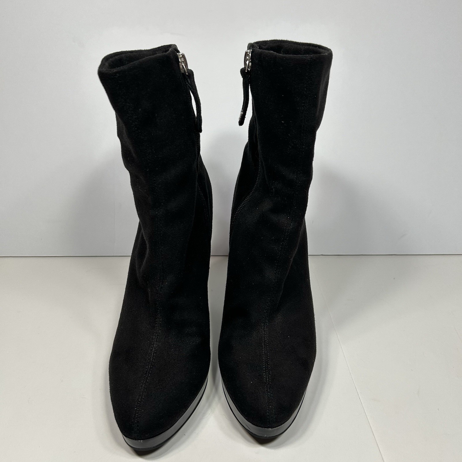 Isaac Mizrahi for Target Women’s Black Side Zip High Heel Ankle Boots Size US 8M