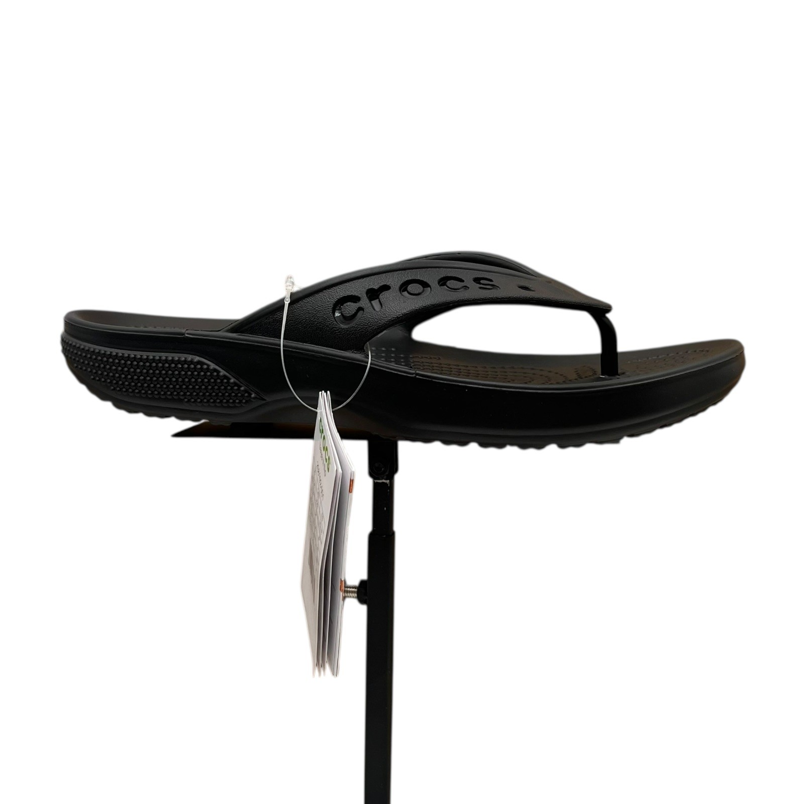 Crocs Baya II Womens Flip Flop Sandals Size 7 Black Lightweight Flexible Comfort