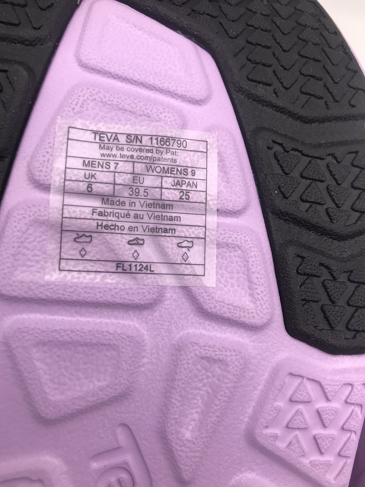 WOMEN’S TEVA LUPINE LILAC APRETRAIL RECOVERY SLIDE BEACH/POOL SANDAL SIZE 9 NWT