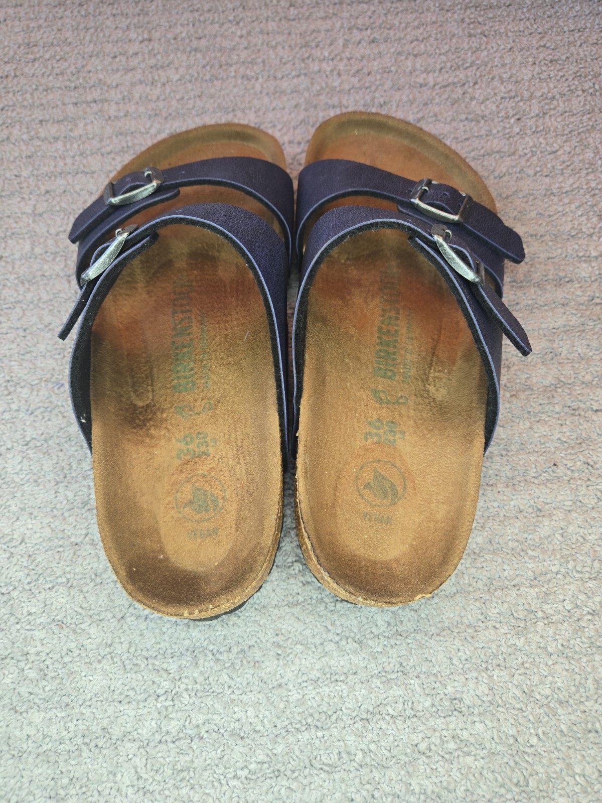 NEW! Birkenstock Sydney BS Pull Up Navy Sandals EU 36 US 5 Regular FIT!