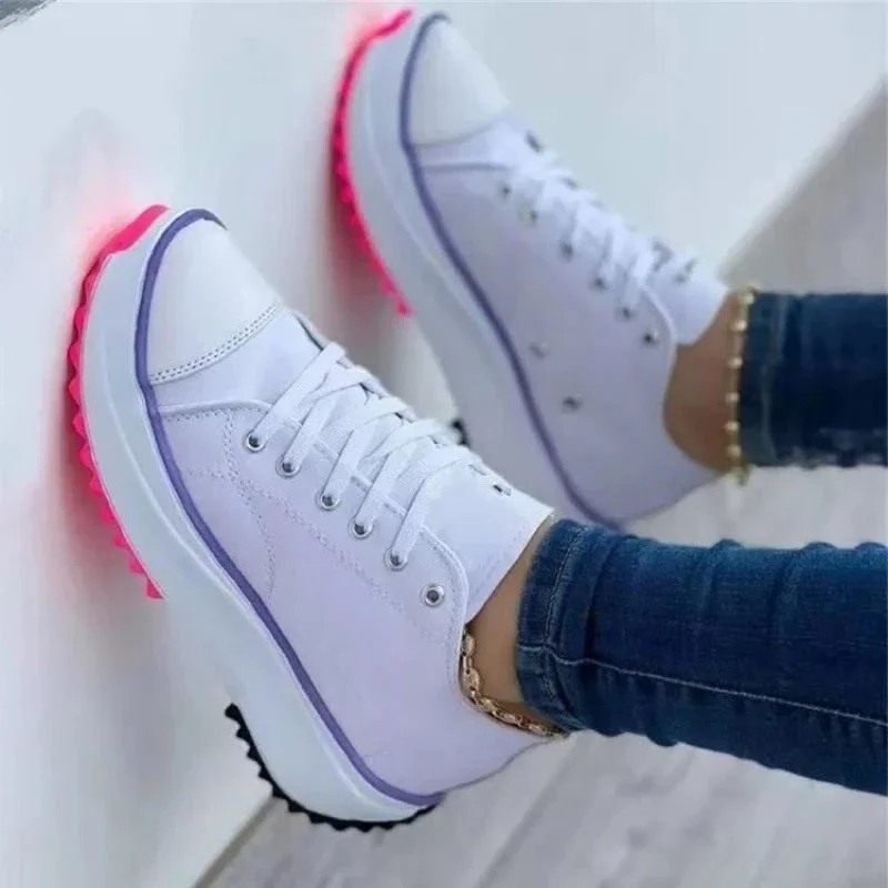 Summer New Women Fashion Casual Shoes Plus Size 42 Woman Platform Canvas