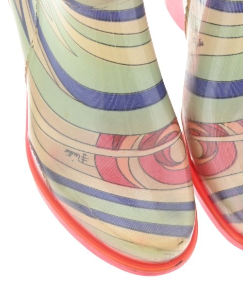 EMILIO PUCCI Rain Shoes RedxBeigexBlueetc.(Patterned) 2200698748057